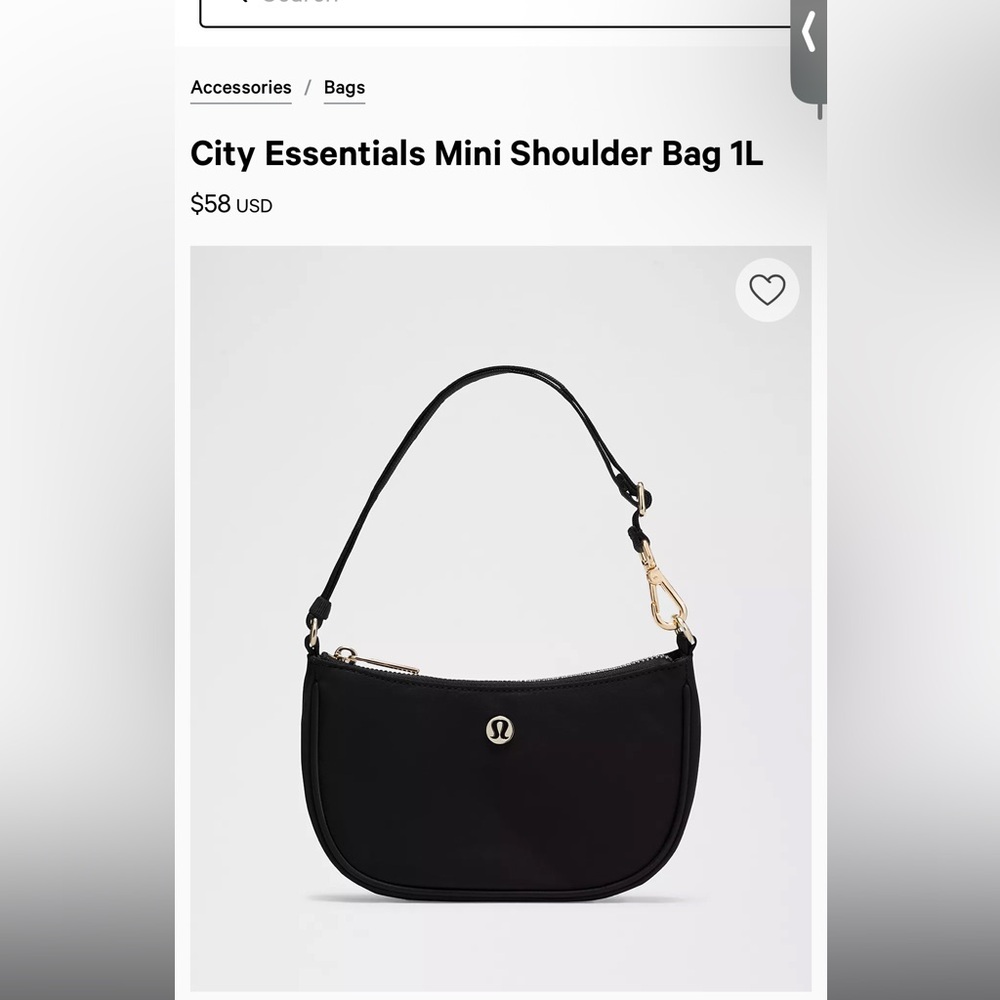 Lululemon mini shoulder bag